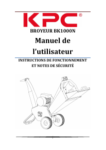 Mode d’emploi KPC BK1000N Broyeur à végétaux