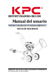 Mode d’emploi KPC BK1200 Broyeur à végétaux