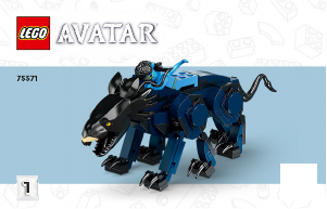 Manual Lego set 75571 Avatar Neytiri & Thanator vs. AMP Suit Quaritch