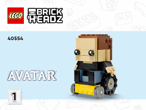 Manual Lego set 40554 Brickheadz Jake Sully & His Avatar