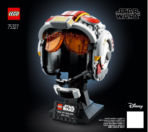 Manuale Lego set 75327 Star Wars Casco di Luke Skywalker (Red Five)