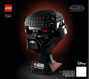 Használati útmutató Lego set 75343 Star Wars Dark Trooper sisak