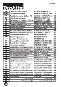 Manual de uso Makita US053D Pulverizador de jardín