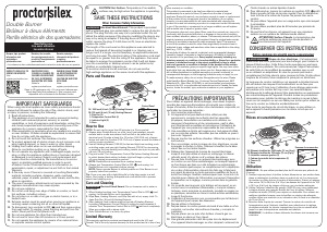 Manual Proctor Silex 34116 Hob