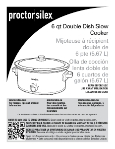 Manual de uso Proctor Silex 33563 Sartén