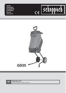 Návod Scheppach GS55 Záhradný drvič