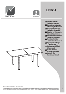 Handleiding Naterial Lisboa Tuintafel