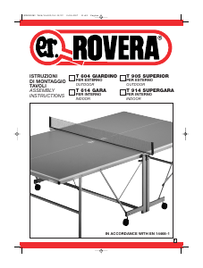 Manual Rovera T 914 Supergara Table Tennis Table