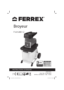 Mode d’emploi Ferrex F-LH 2851-2 Broyeur à végétaux