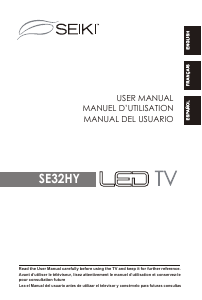 Mode d’emploi Seiki SE32HY Téléviseur LED