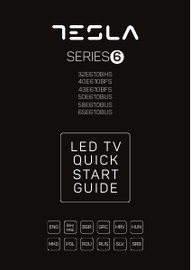 Handleiding Tesla 58E610BUS LED televisie