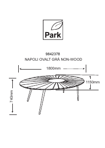 Rokasgrāmata Park Napoli Dārza galds