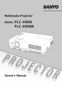 Manual Sanyo PLC-XW60 Projector