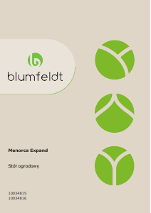 Handleiding Blumfeldt 10034816 Menorca Expand Tuintafel