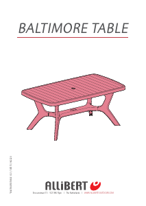 Прирачник Allibert Baltimore Маса за градина