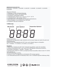 Bedienungsanleitung Karlsson KA5654BK Wecker