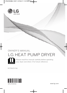 Manual LG RC7055AH2M Dryer