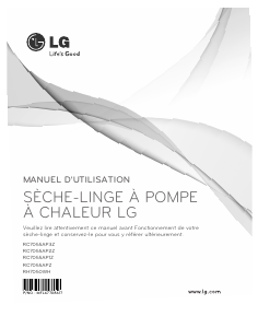 Mode d’emploi LG RC7055AP1Z Sèche-linge
