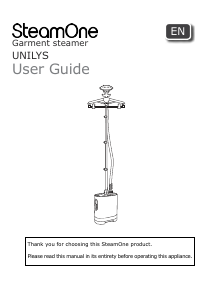 Manual SteamOne Unilys Garment Steamer