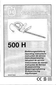 Manual de uso Husqvarna 500H Tijeras cortasetos