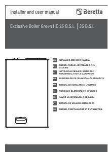 Instrukcja Beretta Exclusive Green HE 35 BSI Kocioł ogrzewania