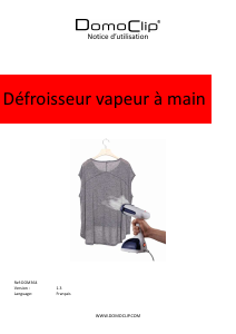 Mode d’emploi DomoClip DOM364 Défroisseur