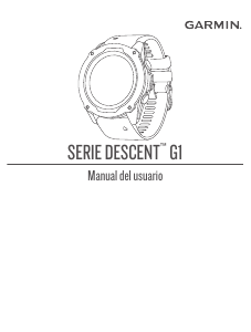 Manual de uso Garmin Descent G1 Ordenador de buceo