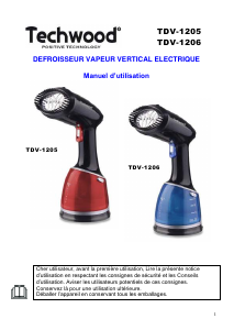 Mode d’emploi Techwood TDV-1206 Défroisseur