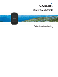 Handleiding Garmin eTrex Touch 25 Handheld navigatiesysteem