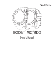 Handleiding Garmin Descent MK2 Smartwatch