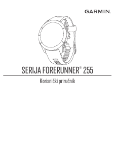 Priručnik Garmin Forerunner 255S Music Pametni sat