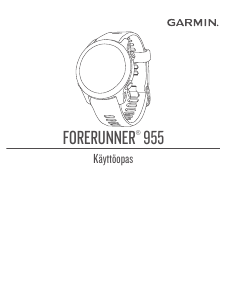 Käyttöohje Garmin Forerunner 955 Solar Älyrannekello
