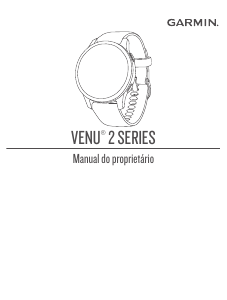 Manual Garmin Venu 2 Relógio inteligente