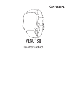 Bedienungsanleitung Garmin Venu SQ Smartwatch