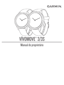 Manual Garmin vivomove 3 Relógio inteligente