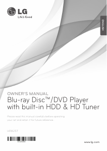 Manual LG HR825T Blu-ray Player
