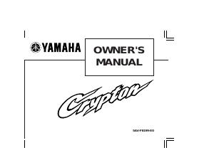 Handleiding Yamaha T105 (2002) Scooter