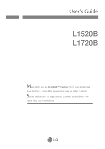 Handleiding LG L1520B LCD monitor
