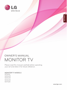 Handleiding LG M2062D-PZ LCD monitor