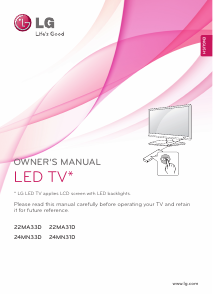 Handleiding LG 22MA33D-PZ LED televisie