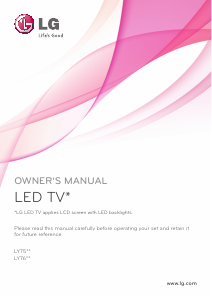Handleiding LG 39LY750H LED televisie