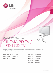 Handleiding LG M2452D-PZ LED televisie