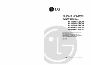 Handleiding LG MZ-50PZ43S Plasma monitor