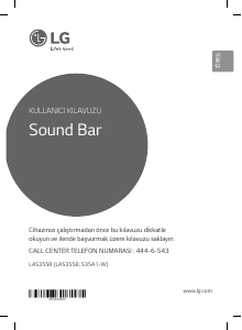 Kullanım kılavuzu LG LAS355B Hoparlör