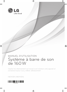 Mode d’emploi LG NB2420A Haut-parleur