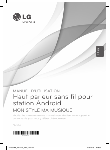 Mode d’emploi LG ND2531 Station d’accueil