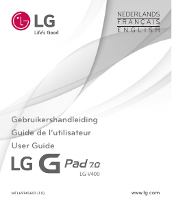 Handleiding LG LG-V400 G Pad 7.0 Tablet