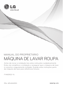 Manual LG F1480RD5 Máquina de lavar e secar roupa
