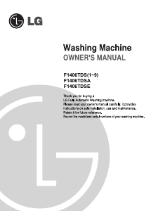 Manual LG F1406TDSE Washing Machine