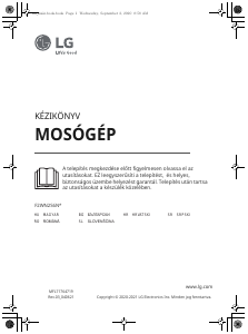 Használati útmutató LG F2WN2S6N3E Mosógép